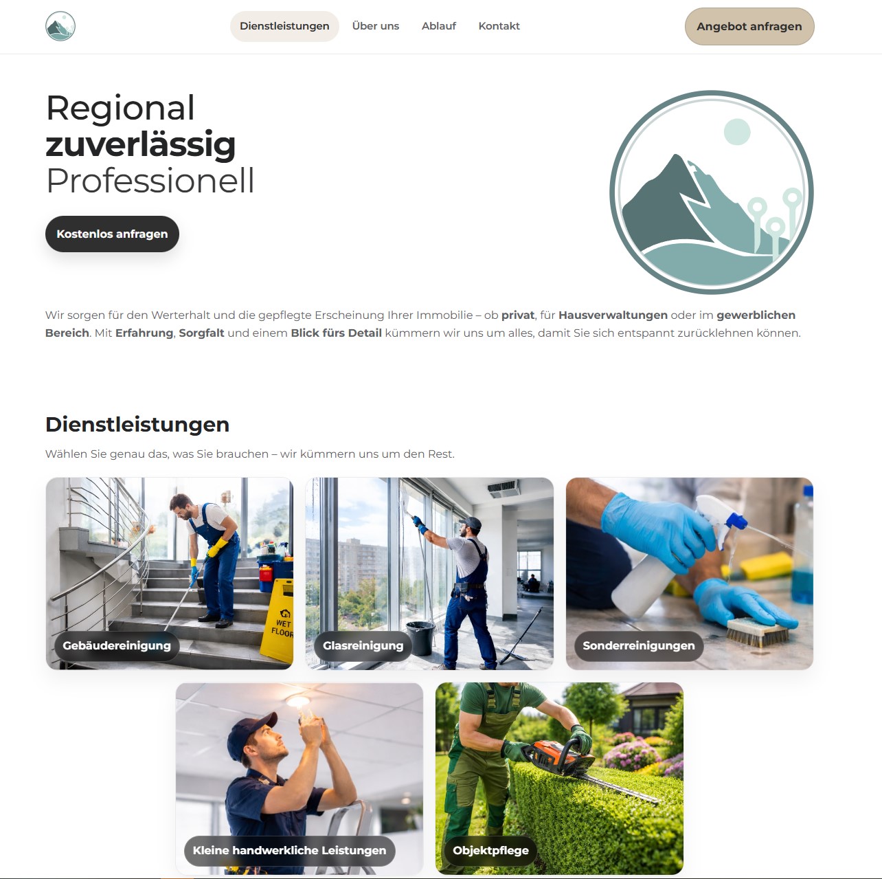 Vorschau Local Service Website