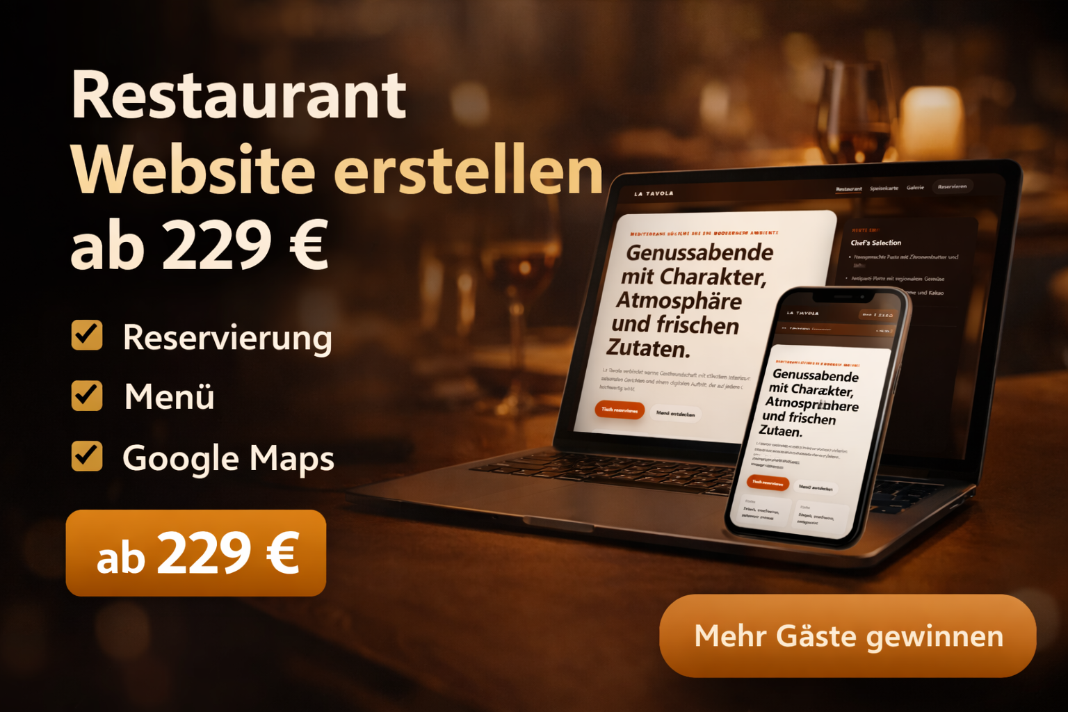 Vorschau Portfolio Website